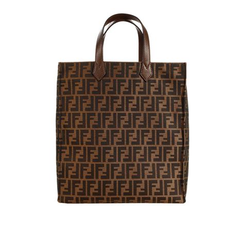 borsa marrone fendi|FENDI Borsa Tote Roll Media .